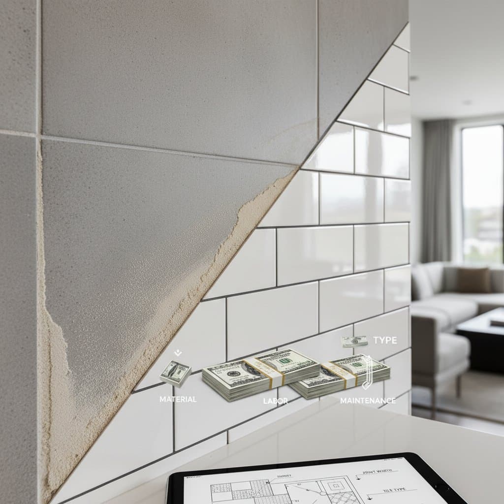 Image for The $800 Grout Texture Choice: Sanded vs Unsanded