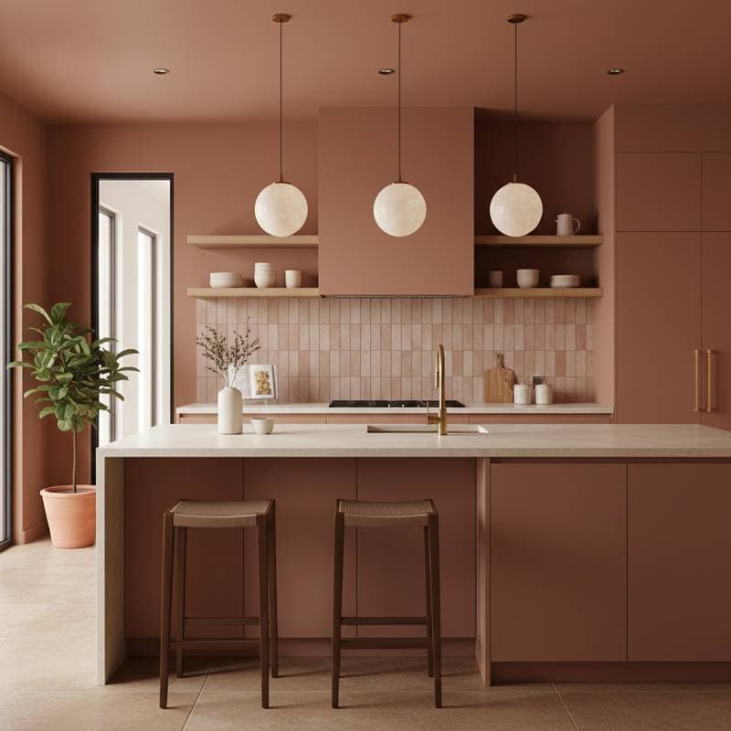 Featured image for Why Terracotta and Clay Pink Rule 2026 Kitchens