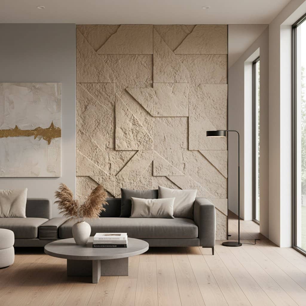 Image for Textured Accent Walls Transform Modern Homes in 2025