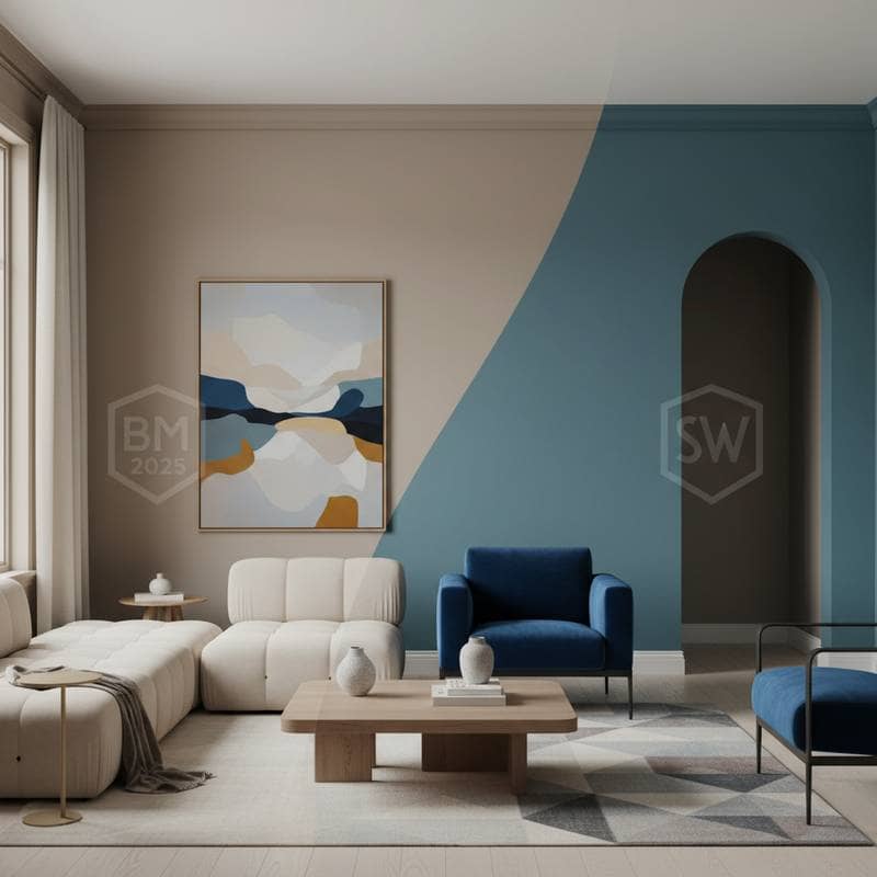 Image for Why Benjamin Moore's 2025 Color Beats Sherwin-Williams