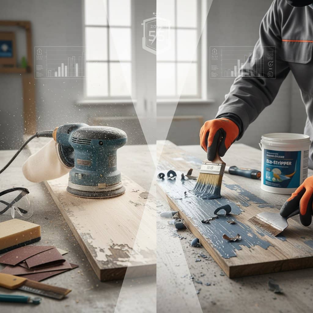 Image for Sanding vs Chemical Stripping: 2025 Cost Guide