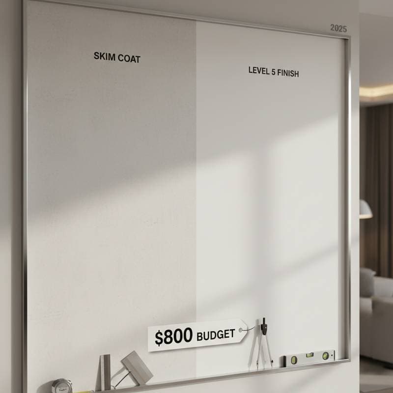 Image for Skim Coat vs Level 5: Which Finish for $800?