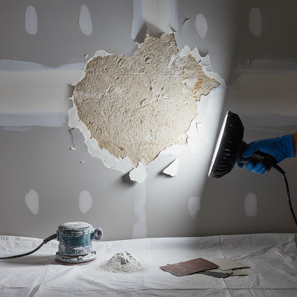 Image for Over-Sanding Drywall Costs You $500 in Repairs
