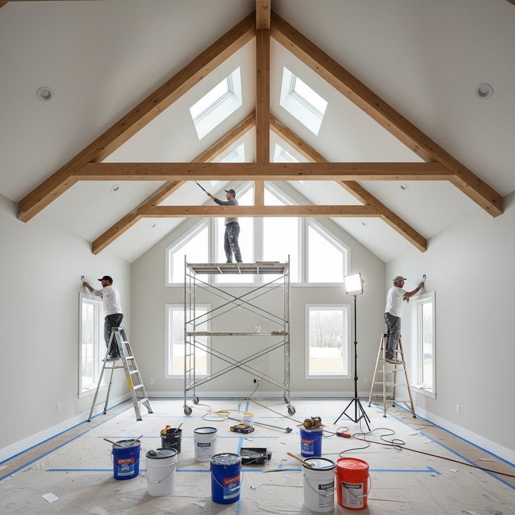 Image for Why Vaulted Ceilings Double Your Paint Costs