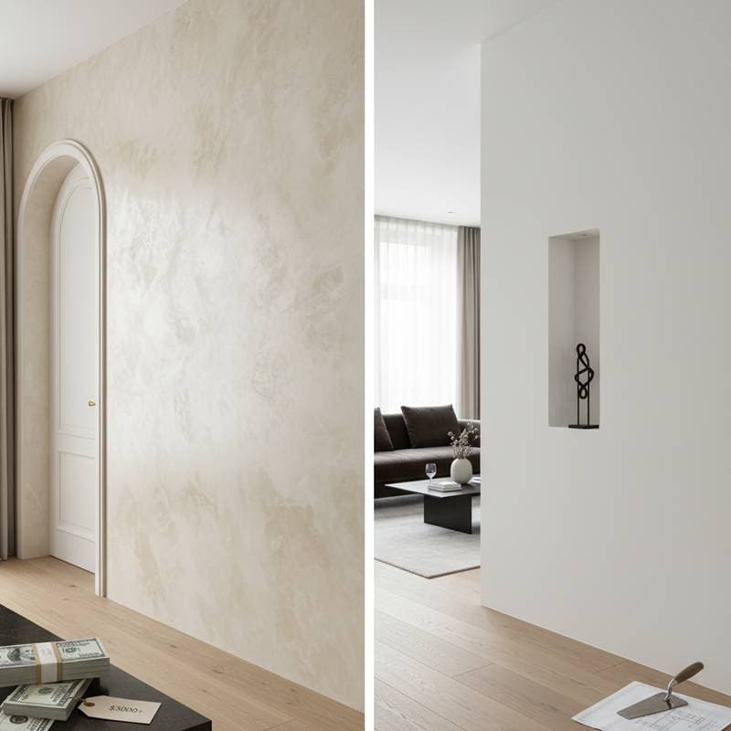 Image for Venetian Plaster vs Smooth: Worth the $3K Upgrade?
