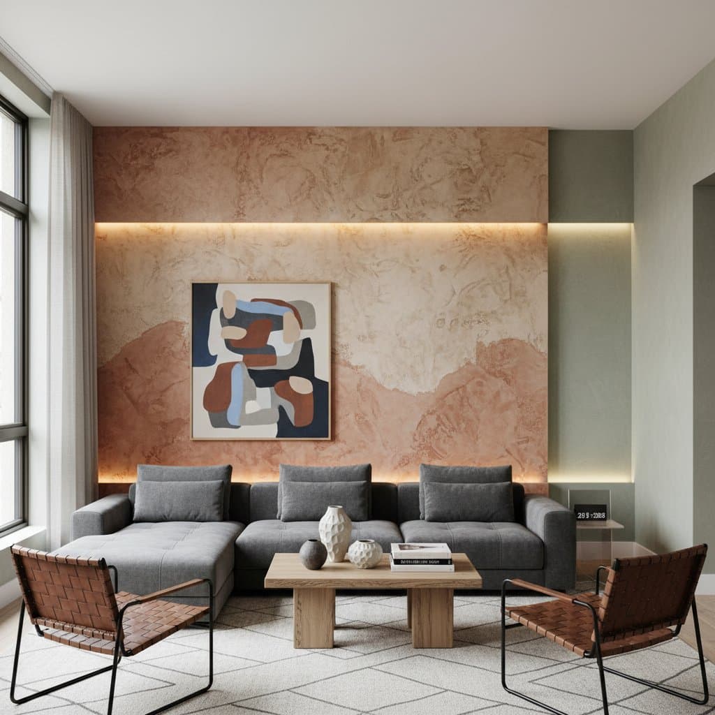 Image for Textured Accent Walls Return as Homeowners Reject Flat Design