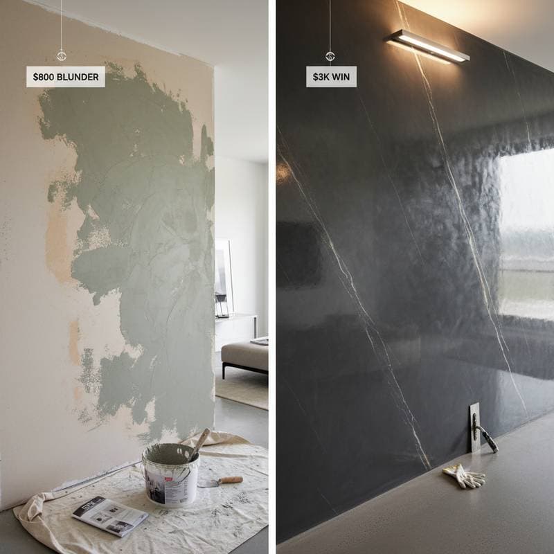 Image for Venetian Plaster DIY: $800 Blunder or $3K Win?