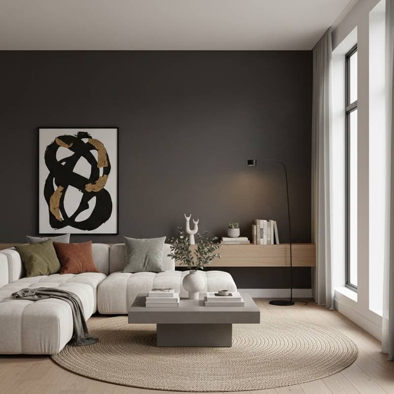 Featured image for Charcoal Walls: The New Neutral Taking Over 2026