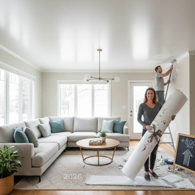 Image for Popcorn Ceiling Removal Returns $800 to Homeowners