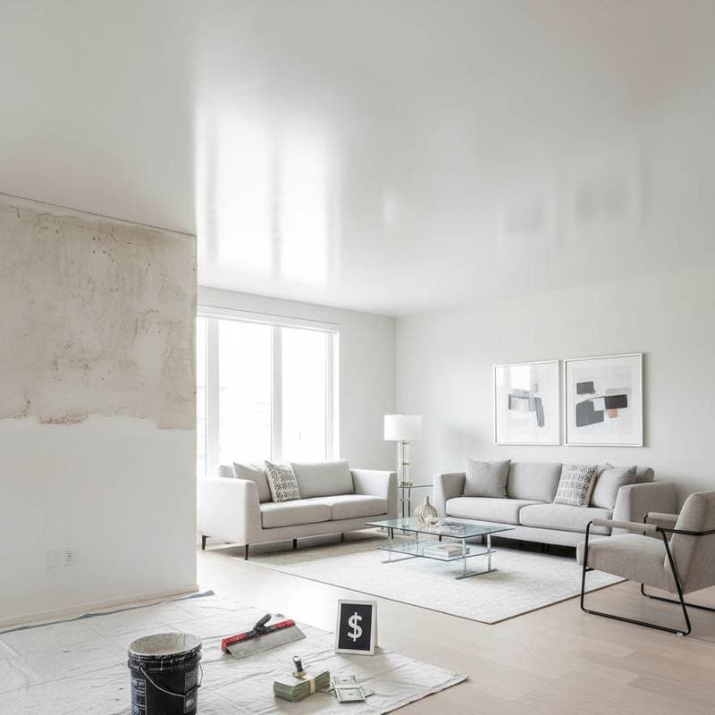 Image for Skim Coating Replaces Popcorn Ceilings for $1,500