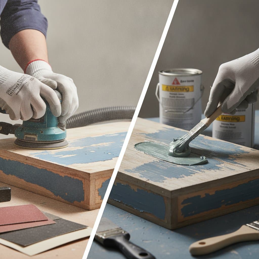 Image for Sanding Costs 40% Less Than Chemical Stripping