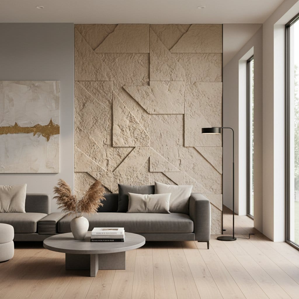 Image for Textured Accent Walls Transform Modern Homes in 2025