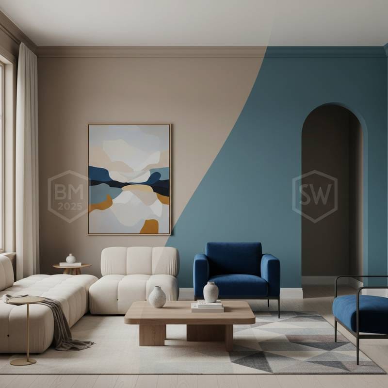Image for Why Benjamin Moore's 2025 Color Beats Sherwin-Williams