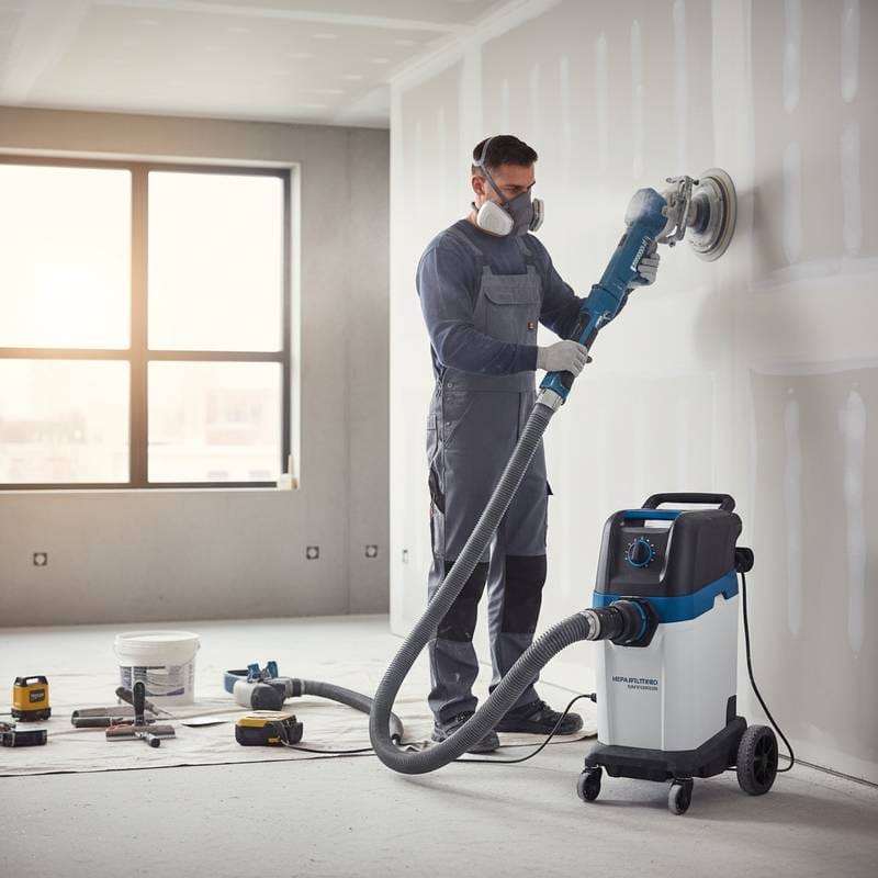 Image for The $800 Dust-Free Tool Pros Use for Drywall Sanding