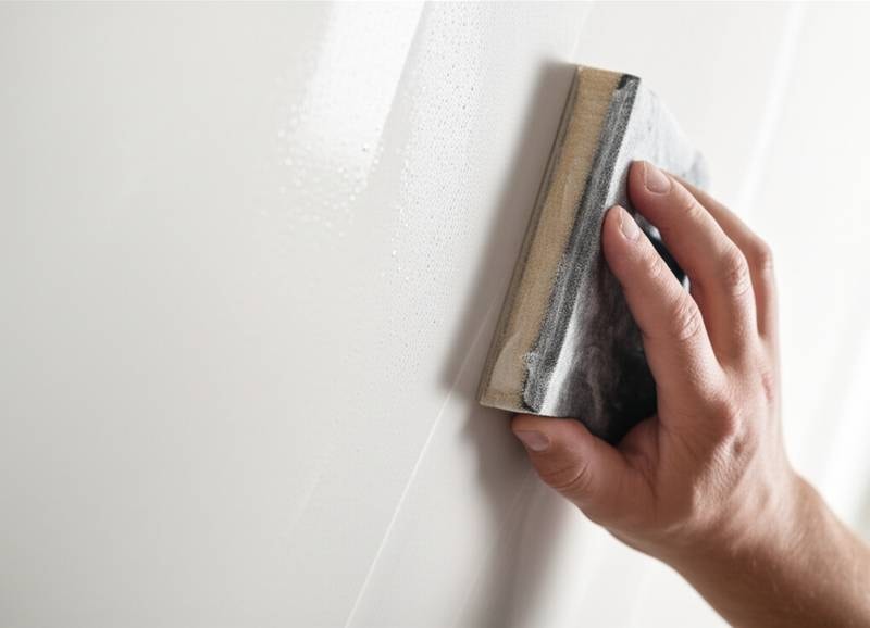 Featured image for Why Wet Sanding Drywall Crushes Dust in Prep Work