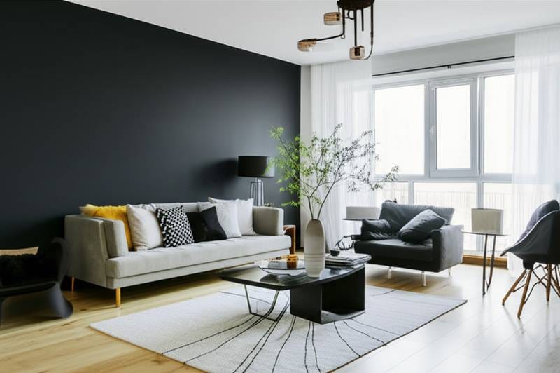 Image for Why Charcoal Accent Walls Rule 2025 Homes