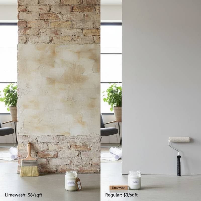 Image for Why Limewash Paint Costs $8/sqft vs $3 Regular Paint