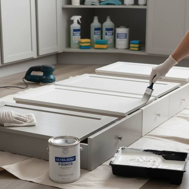 Image for Avoid the $800 Sanding Trap Before Painting Cabinets