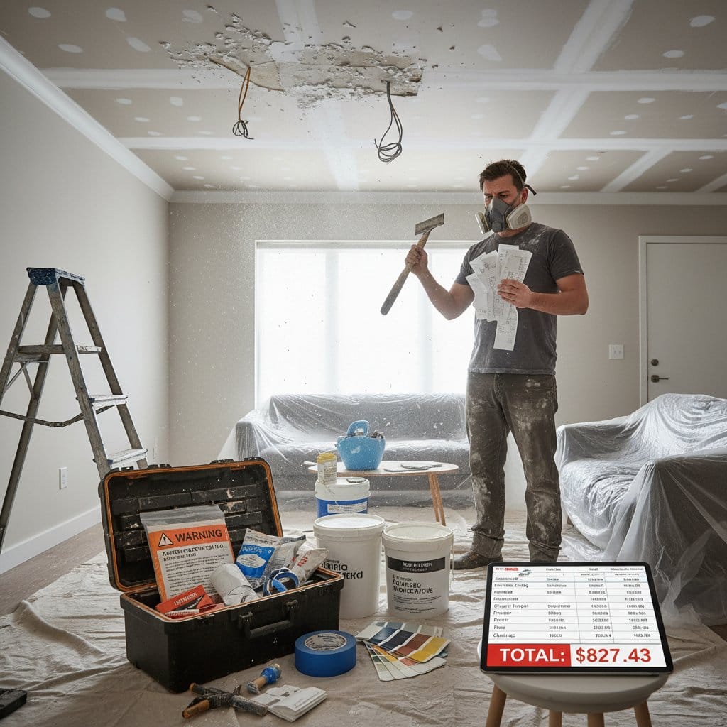 Image for The Hidden $800 Cost of DIY Popcorn Ceiling Removal