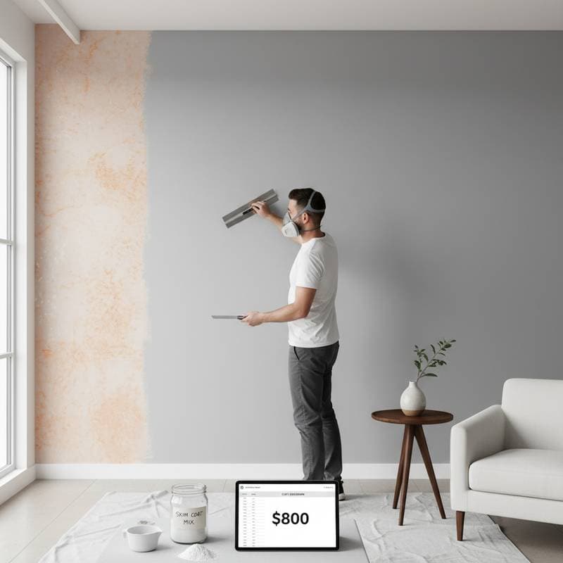 Image for The $800 Skim Coating Fix to End Wall Texture Woes