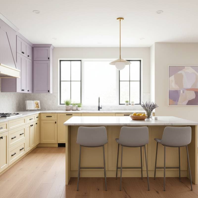 Image for Why Lavender & Butter Yellow Rule 2026 Kitchens