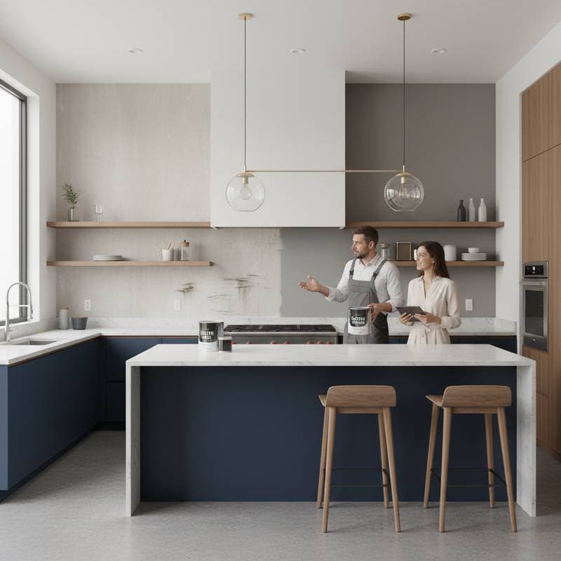 Image for Why Flat Paint Fails in Modern Kitchen Conditions