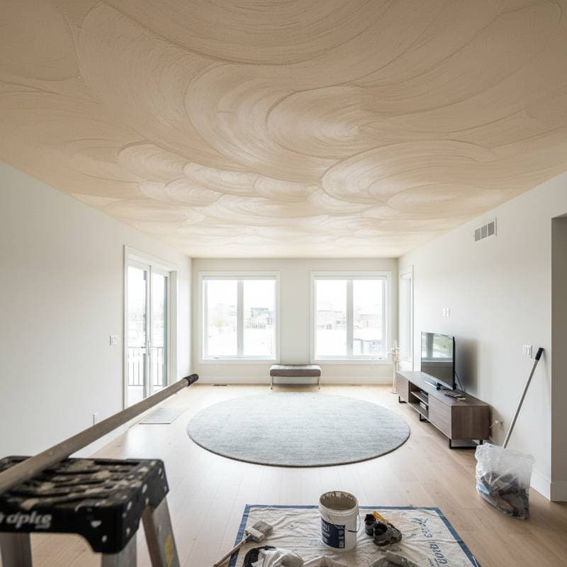 Image for Swap Popcorn Ceilings for $800 Sand Swirl Style