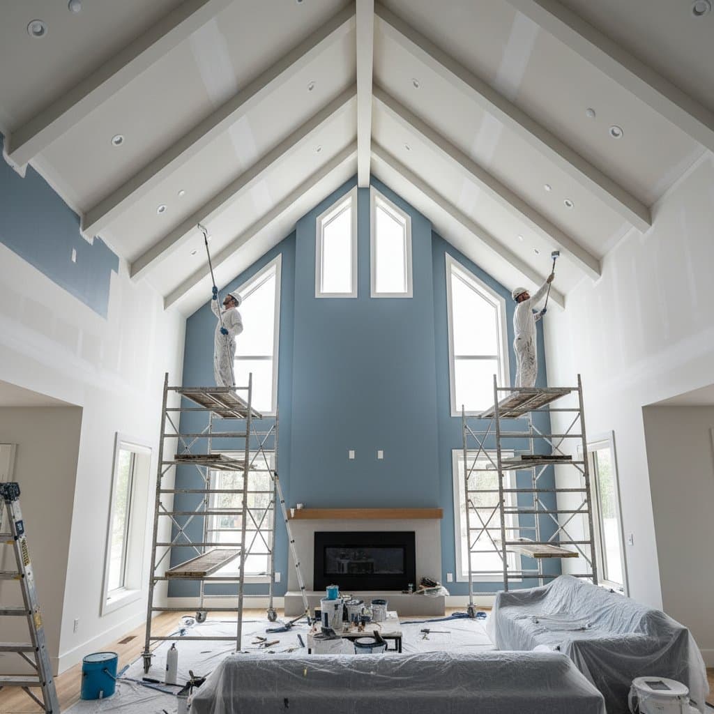 Featured image for Why Painters Charge 60% More for Vaulted Ceilings