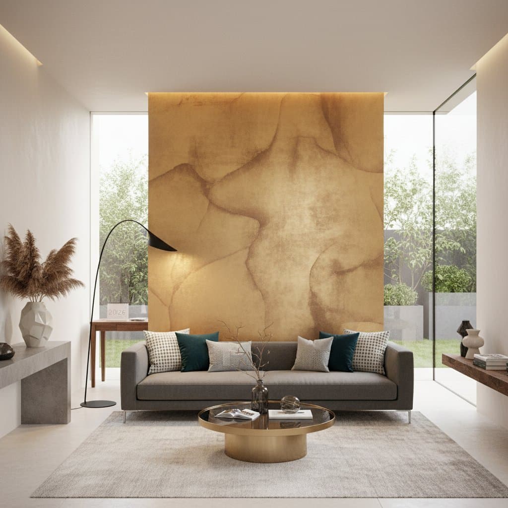 Image for Metallic Accent Walls Bring Drama Without Clutter