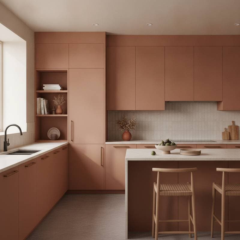 Featured image for Terracotta & Clay Pink Transform Kitchen Cabinets
