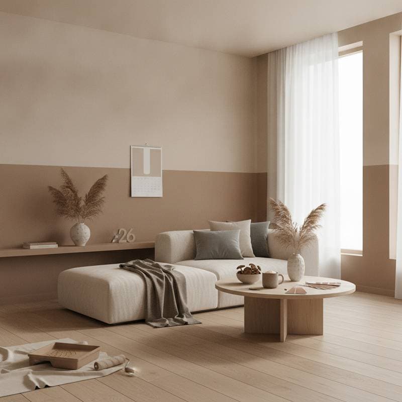 Featured image for Mushroom & Latte Paint Costs $2-$6 Per Square Foot